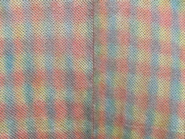 Photo3: 4701T11z490 Vintage Japanese Kimono Silk SHIBORI HAORI  Sky blue (3)