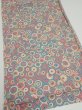 Photo2: 1Y01z60  Japanese Kimono Silk  FABRIC Chrysanthemum  42.5x14.6 (2)