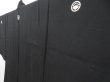 Photo2: 4719T12z360 Vintage Japanese Kimono Silk Men's See through HAORI  Black (2)