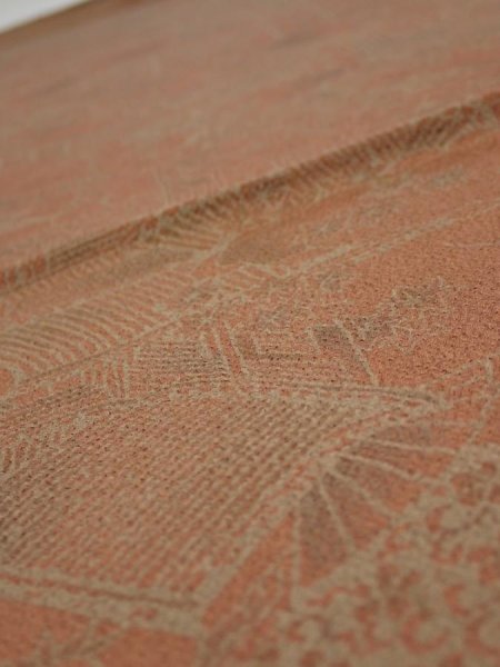 Photo4: 2F02z70  Japanese Kimono Crepe Silk  FABRIC Japanese imperial court   40.9x14.0 (4)