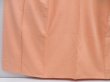 Photo4: 4803T02z830  Japanese Kimono Silk TSUMUGI Plain Peach (4)