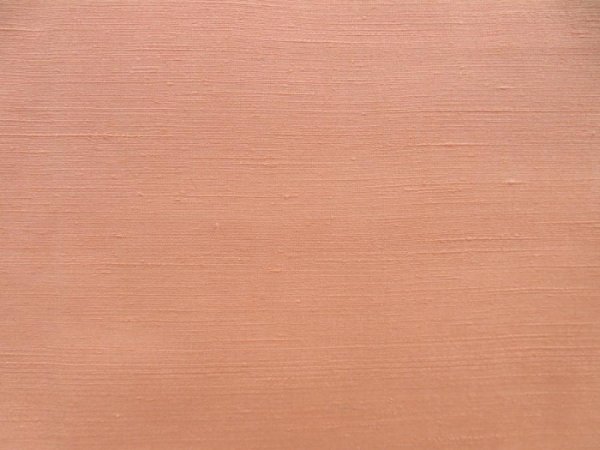 Photo6: 4803T02z830  Japanese Kimono Silk TSUMUGI Plain Peach (6)