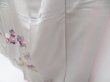 Photo4: 4803T09z990  Japanese Kimono Silk TSUKESAGE Camellia Gray (4)