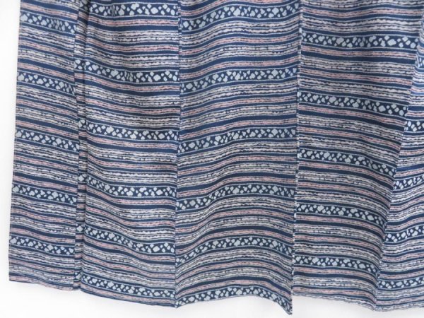 Photo4: 4803T13z910 Vintage Japanese Kimono Silk KOMON  Navy (4)