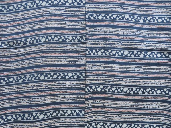 Photo5: 4803T13z910 Vintage Japanese Kimono Silk KOMON  Navy (5)