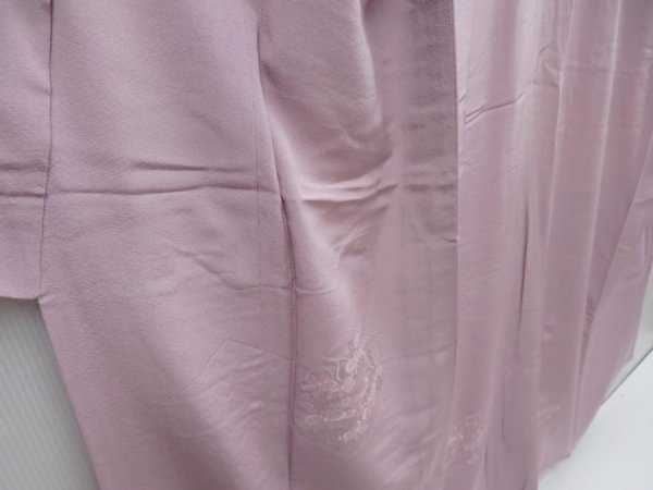 Photo3: 4804T13z1030  Japanese Kimono Silk IROMUJI Flower Light purple (3)