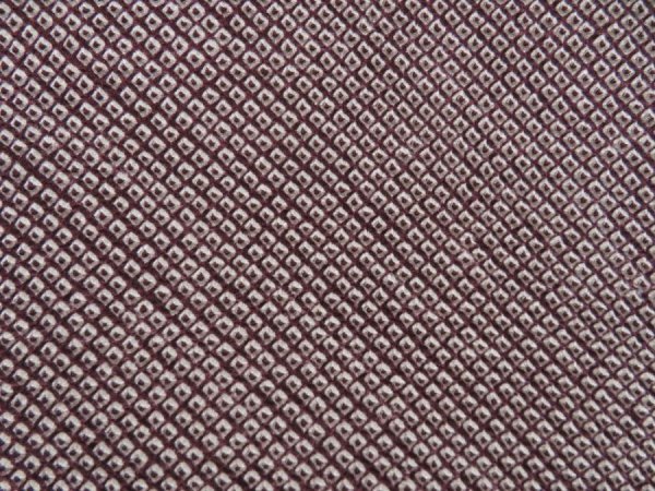 Photo2: 4806T05z520 Vintage Japanese Kimono Silk SHIBORI HAORI  Grape-Brown (2)