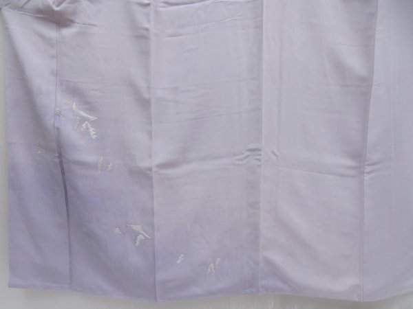 Photo3: 4809T11z910  Japanese Kimono Silk TSUKESAGE Temple Light lavender (3)
