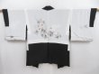 Photo5: 4816T06z690 Vintage Japanese Kimono Silk HAORI Booklet Black (5)