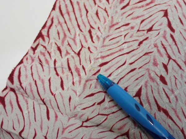 Photo8: 1Z03z90  Japanese Kimono Silk  FABRIC Mokume shibori Gray 68.5x14.8 (8)