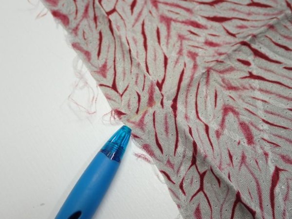 Photo6: 1Z09z60  Japanese Kimono Silk  FABRIC Mokume shibori Gray 81.9x7.3 (6)