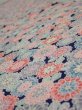 Photo4: 1Z02z60  Japanese Kimono Silk  FABRIC Chrysanthemum Navy 43.7x14.8 (4)