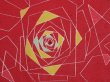 Photo6: 4824T01z830 Vintage Japanese Kimono Silk TSUMUGI Rose Dull red (6)