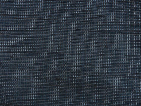 Photo4: 4824T03z860 Vintage Japanese Kimono Silk Men's   Navy-Gray (4)