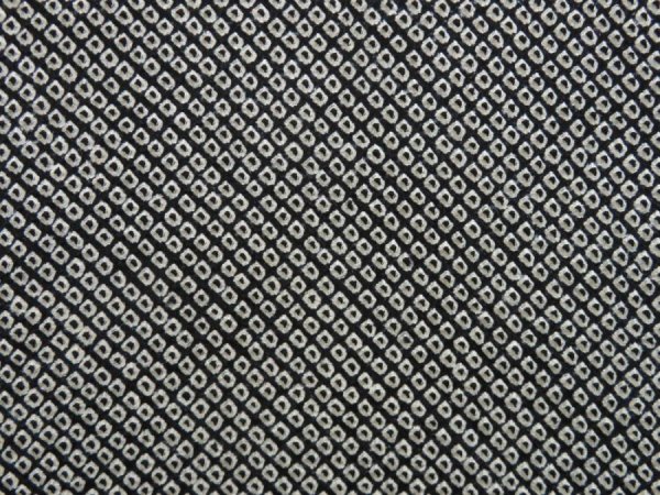 Photo4: 4922T01z590 Vintage Japanese Kimono Silk SHIBORI HAORI  Black (4)