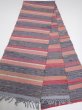 Photo2: B01z420 Vintage Japanese Kimono Silk Cotton Wool SAKIORI FABRIC    129.1x7.1 (2)