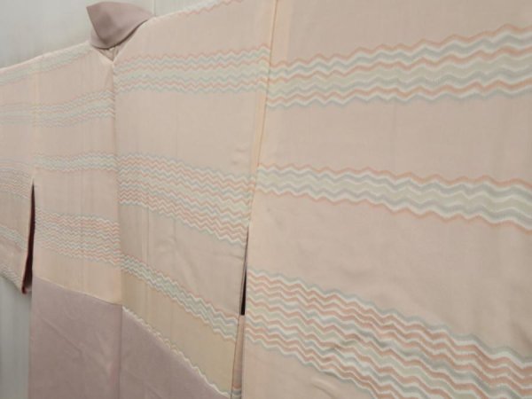 Photo7: 4923T03z550 Vintage Japanese Kimono Silk HAORI  Ash rose (7)