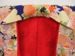 Photo8: 4929T04z610 Antique Japanese Kimono Silk KOMON Chrysanthemum 	Dark lavender (8)
