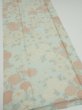 Photo2: 2Z04z90  Japanese Kimono Silk  FABRIC Chrysanthemum Light blue 65.4x14.6 (2)