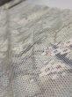 Photo4: 2Z09z40  Japanese Kimono Silk  FABRIC Plum tree Soft green 83.5x6.9 (4)