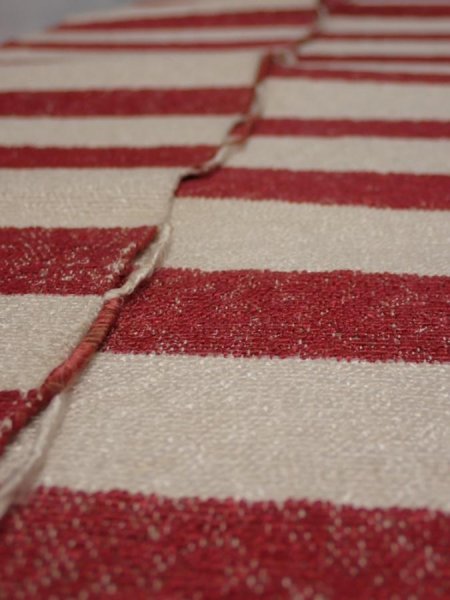 Photo7: C06z290 Vintage Japanese Kimono Silk Cotton Wool SAKIORI FABRIC    122.0x6.3 (7)