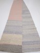 Photo3: C13z490 Vintage Japanese Kimono Silk Cotton Wool SAKIORI FABRIC    118.1x11.4 (3)