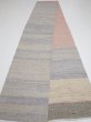 Photo4: C13z490 Vintage Japanese Kimono Silk Cotton Wool SAKIORI FABRIC    118.1x11.4 (4)