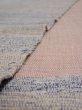 Photo6: C13z490 Vintage Japanese Kimono Silk Cotton Wool SAKIORI FABRIC    118.1x11.4 (6)