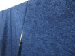 Photo2: 5003T06z1080  Japanese Kimono Crepe Silk KOMON Flowers Indigo blue (2)