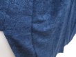 Photo3: 5003T06z1080  Japanese Kimono Crepe Silk KOMON Flowers Indigo blue (3)