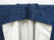 Photo7: 5003T06z1080  Japanese Kimono Crepe Silk KOMON Flowers Indigo blue (7)