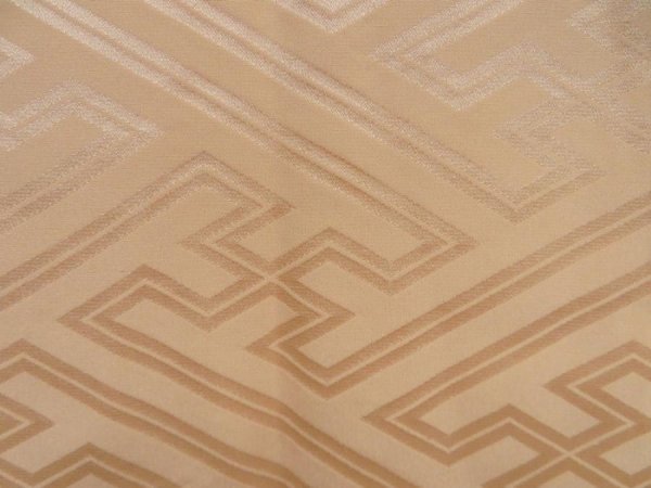 Photo4: 5003T07z590 Vintage Japanese Kimono Silk JUBAN Sayagata Cream-Orange (4)