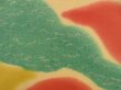 Photo4: 5003T09z570 Vintage Japanese Kimono Silk HAORI  Dark yellow (4)