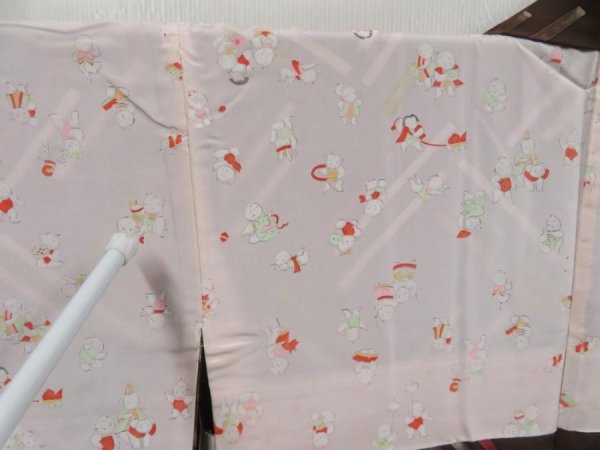 Photo8: 5003T10z580 Vintage Japanese Kimono Silk HAORI  Burnt brown (8)