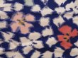 Photo6: 5003T13z700 Vintage Japanese Kimono Silk MEISEN KOMON Dark lavender blue (6)