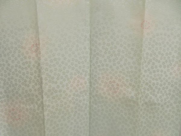 Photo3: 5003T01z510  Japanese Kimono Silk JUBAN Sakura Soft green (3)