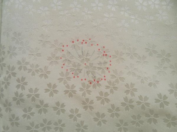 Photo4: 5003T01z510  Japanese Kimono Silk JUBAN Sakura Soft green (4)