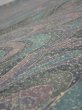 Photo4: 1R01z60  Japanese Kimono Silk  FABRIC Stream Gray 40.9x14.6 (4)