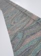Photo1: 1R07z50  Japanese Kimono Silk  FABRIC Stream Gray 62.2x7.3 (1)