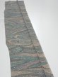 Photo3: 1R07z50  Japanese Kimono Silk  FABRIC Stream Gray 62.2x7.3 (3)
