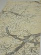 Photo3: 1R02z60  Japanese Kimono Silk  FABRIC Branch Lemon white 40.6x14.0 (3)