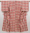 Photo1: 5018T08z800 Vintage Japanese Kimono Silk OMESHI KOMON Off-white (1)