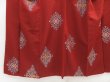 Photo4: 5018T11z750 Vintage Japanese Kimono Silk OMESHI KOMON  Red-Brown (4)