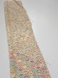 Photo3: 1S08z50  Japanese Kimono Silk  FABRIC Takaradzukushi Cream-Yellow 59.8x7.5 (3)