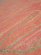 Photo4: 1S01z70  Japanese Kimono Silk  FABRIC Stream Coral-Orange 50.0x14.8 (4)
