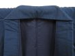 Photo6: 5019T07z960 Vintage Japanese Kimono Silk Men's  Plain Navy (6)