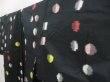Photo2: 5019T12z710 Vintage Japanese Kimono Silk MEISEN KOMON Black (2)