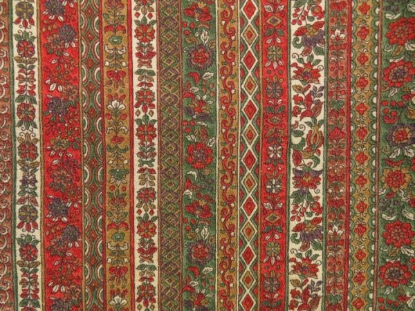 Photo6: 5027T11z980  Japanese Kimono Crepe Silk KOMON Flowers Yellow ochre (6)