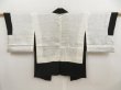 Photo5: 5105T01z510 Vintage Japanese Kimono Silk HAORI Flower Black (5)