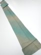 Photo5: 1T07z50  Japanese Kimono Silk  FABRIC Suminagashi Cyan 83.5x6.9 (5)